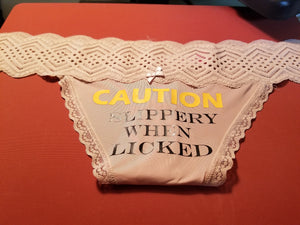 CAUTION THONGS