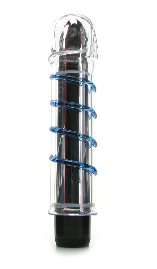 VIBRATING GLASS DILDO